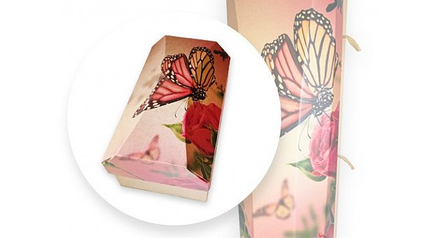 Outside The Box Ash Urn Butterfly