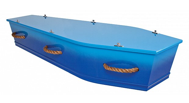 Two Tone Blue - Rope Handles