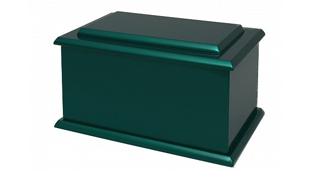 Raised Lid Metallic Green