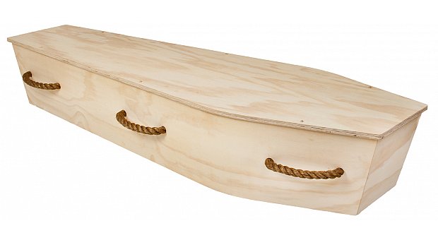 Ply Casket with Rope Handles