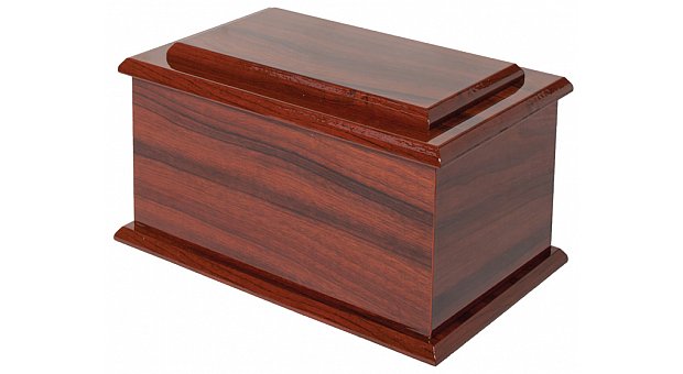 Double Raised Lid Mahogany