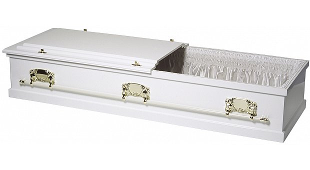 Rutland Split Lid White. Also available in Rosewood