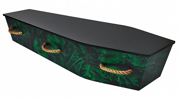 Ply Fern Casket with Rope Handles